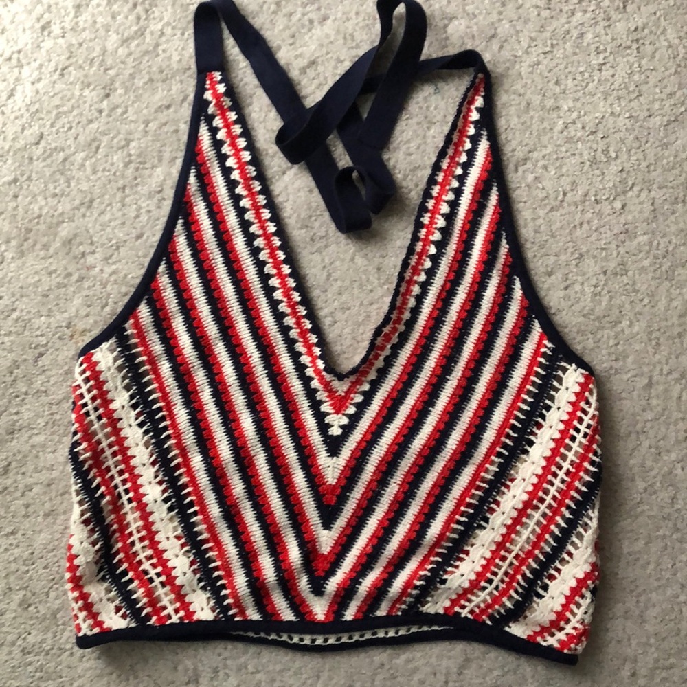 & Other Stories Crochet Halter Top